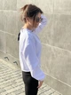 Свитшот укороченный женский оверсайз S Белый - изображение 11