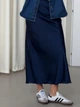 Юбка длинная женская Lilove 229 XL Синяя - изображение 5