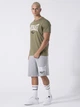 Футболка хлопковая длинная мужская Everlast Jersey 37M290J86-9700 S Military Green с принтом (8052995747035) - изображение 3