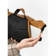 Велика шкіряна жіноча поясна сумка бананка Sambag DynamicDart руда - изображение 6