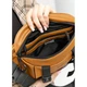 Велика шкіряна жіноча поясна сумка бананка Sambag DynamicDart руда - изображение 11