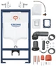 Инсталляция GROHE Rapid SL 38772001 с панелью смыва Skate Cosmopolitan 38732000 + унитаз подвесной KOLLER POOL Round Smart RN-0490-RQ3 Tornado 3.0 с сиденьем Soft Close дюропласт - изображение 4