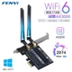 Двохдіапазонний PCI-E Wi-Fi 6 3000Mbps + BT5.2 (Intel AX200) адаптер 2.4G/5Ghz + Bluetooth 5.2 (PCE-AX200-3000-B) - зображення 1