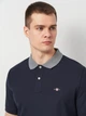 Поло длинное мужское GANT 2022152-433 M Синее (7325707989841) - изображение 4