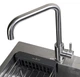 Мойка из нержавеющей стали AQUAMILL 5050 decor + смеситель + дозатор + решетка + сифон - изображение 5