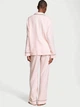 Женская пижама (штаны+Рубашка) Victoria's Secret Flannel Pajama XS розовая - изображение 4