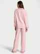Женская пижама (штаны+Рубашка) Victoria's Secret Flannel Pajama L белая - изображение 2
