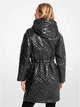 Куртка демисезонная женская Michael Kors Metallic Ciré Puffer XS черная - изображение 2