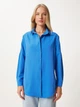 Рубашка хлопковая оверсайз женская Happiness DD00842 42 Vivid Blue (8496160383398) - изображение 1