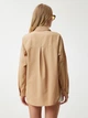 Рубашка хлопковая оверсайз женская Happiness MX00167 36 Camel (8684347163561) - изображение 2