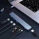 USB-хаб переходник картридер SD / TF / Type-C / Type-A / 3.5mm Audio HUB 8 -в- 1 - изображение 4