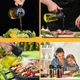 Кухонный диспенсер с дозатором для заправки блюд и салатов Olive 2в1 распылитель для масла, уксуса и соуса, 470 мл, прозрачный с черным (101745686) - изображение 5