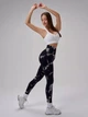 Женские лосины пуш ап спортивные для тренировок мрамор повседневные Marble c Push Up эффектом XL Черный (17003956) - изображение 9