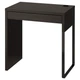 Компьютерный стол MICKE 73х50 см IKEA 202.447.47 черно-коричневый - изображение 1