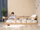 Детская деревянная кровать Монтессори BUSY WOOD без ножек, с ламелями Модель 10 Натуральное дерево 190х140 см - изображение 8
