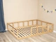 Детская деревянная кровать Монтессори BUSY WOOD без ножек, с ламелями Модель 10 Натуральное дерево 190х140 см - изображение 9