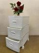 Комод пластиковый 3 ящика ROTANGE белый (Н70х35х46 см) Консенсус - изображение 2