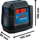 Лінійний лазерний нівелір Bosch Professional GLL 12-22 (1.5 В, 2х1 А*год, 12 м) з батарейками та чохлом (24938) - зображення 3