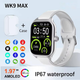 Умный смарт часы WK9 Max Черный + защитный кейс и пленка Smart Watch Android и iOS Фитнес браслет 2025 - изображение 4
