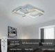 Потолочная LED люстра 48W с пультом Valeso с квадратными плафонами 3000-6000К белая IP20 V X6001-2 WT - изображение 4