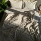 Простынь Евро Lavson Вареный хлопок Washed Cotton 260х230 Кубик беж - изображение 3
