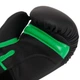 Перчатки боксерские PU на липучке HARD TOUCH (р-р 12oz, Черно-зеленый) (BO-4432_Черно-зеленый_12_унц) - изображение 4