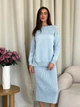Джемпер вязаный ART KNIT Katrin Голубой L/XL - изображение 4