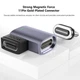 Магнітний адаптер 11Pin 100W 5А Type C – USB C кут 90° з конектором Швидка зарядка Передача даних - зображення 3