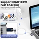 Магнітний адаптер 11Pin 100W 5А Type C – USB C кут 90° з конектором Швидка зарядка Передача даних - зображення 7