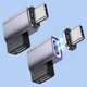 Магнітний адаптер 11Pin 100W 5А Type C – USB C кут 90° з конектором Швидка зарядка Передача даних - зображення 8