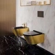 Унитаз подвесной Catalano Zero 1VS55NRNO Newflush gold/black - изображение 3
