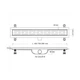 Трап VALTEMO Aqualine Base VLD-601320 MATT BLACK боковой отвод - изображение 2