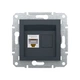 Розетка компьютерная Schneider Electric Asfora EPH4300171 RJ45 кат.5e антрацит - изображение 1