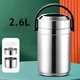 Термос для еды двухуровневый Supretto Серебристый 2.6 л (9158-0001) - изображение 8