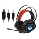 Дротова ігрова гарнітура MEETION Gaming Backlit MT-HP020, USB, 2х3.5mm, 1.8m, black - зображення 4