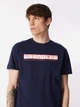 Футболка хлопковая длинная мужская Wrangler W241199 S Темно-синяя (8684555030808) - изображение 5
