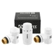Комплект для подключения радиатора угловой Raftec WHITE 1/2' DKTU11-W - изображение 1