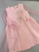 Нарядное платье для девочки Mevis розовое 2972-01 98 см - изображение 5