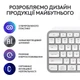 Клавіатура бездротова Logitech MX Keys S Pale Grey - зображення 5