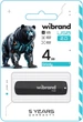 Флеш пам'ять 4GB Wibrand Grizzly Black (WI2.0/GR4P3B) - зображення 2