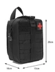 Підсумок-аптечка IFAK ЧОРНА швидкоскид(Tear-Off),MOLLE, (OXFORD/Нейлон, 20x15x10 см) - зображення 1