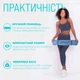 Килимок для йоги та фітнесу EasyFit TPE+TC 6 мм двошаровий блакитний-синій 4695642 - зображення 2