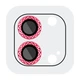 Защитное стекло Epik Metal Shine на камеру (в упак.) для Apple iPhone 12 / 12 mini / 11 Красный / Red - изображение 1