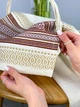 Пасхальное полотенце лляное для корзины Луч 45х30 см Коричневый - изображение 5
