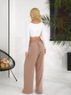 Жіночі брюки палаццо з кишенями Uaclothes 42-44 Капучино (like31787-119941349) - изображение 3