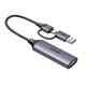 Карта видеозахвата UGREEN CM716 HDMI 4K to USB (USB-C) HD USB Video Capture Card для ПК, камеры, записи потокового видео Grey (25854) - изображение 1