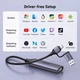 Карта видеозахвата UGREEN CM716 HDMI 4K to USB (USB-C) HD USB Video Capture Card для ПК, камеры, записи потокового видео Grey (25854) - изображение 3