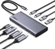 Концентратор USB 8-in-1 UGREEN CM639 Revodok Pro USB HUB DisplayPort 4K, HDMI 4K, Type-C, Type-A, PD100W для ПК, ноутбуків, XPS, ThinkPad, Surface Pro Grey (35625) - зображення 9