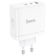 СЗУ Hoco N30 Glory PD65W+QC3.0 (1USB-A/2C) White - изображение 1