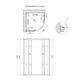 Душевая кабина Lidz Latwa SC90x90.SAT.MID.FR, стекло Frost 4 мм без поддона - изображение 2